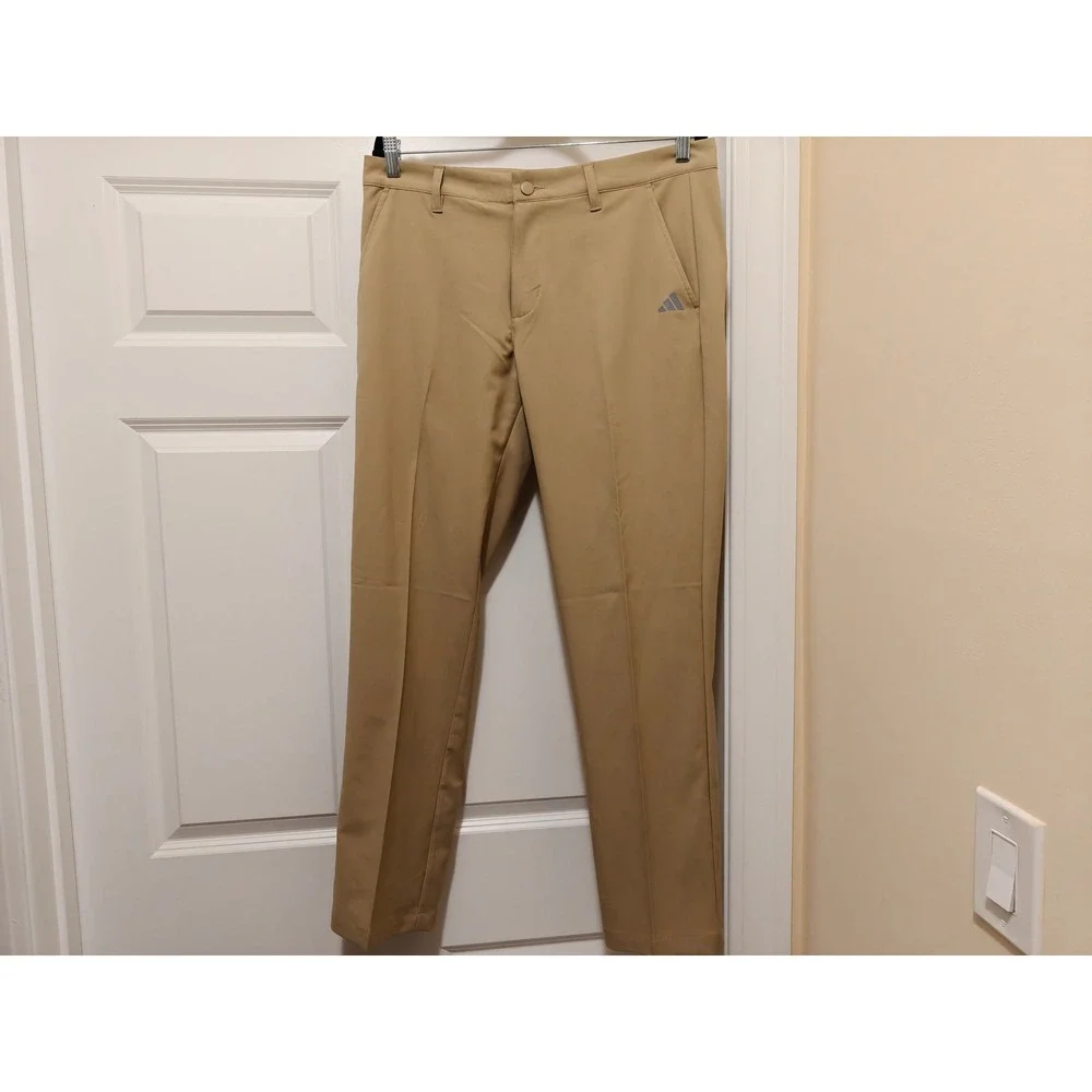 Adidas Ultimate365 Mens Golf Pants Khaki Tan Chinos IU2823 32x32